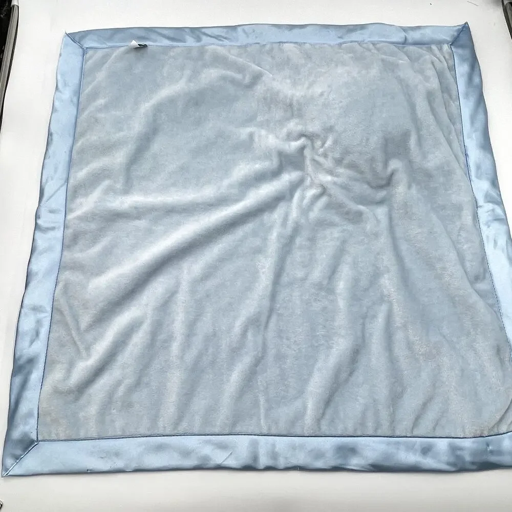 BABY GANZ You Are My Sunshine Blue Plush Security Blanket Lovey Sun Clouds Satin